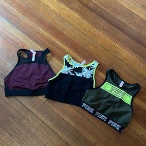 Victorias Secret pink sports bras